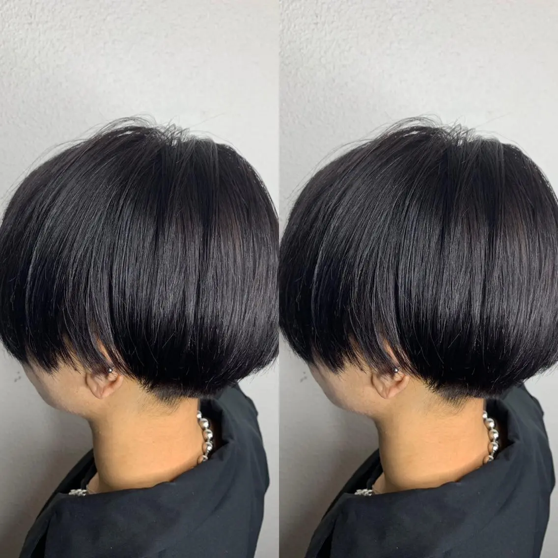 ショート カラー 黒髪 ブリーチ ブルーカラー パープルカラー 似合わせ/ カラー.岡田友仁のヘアスタイル