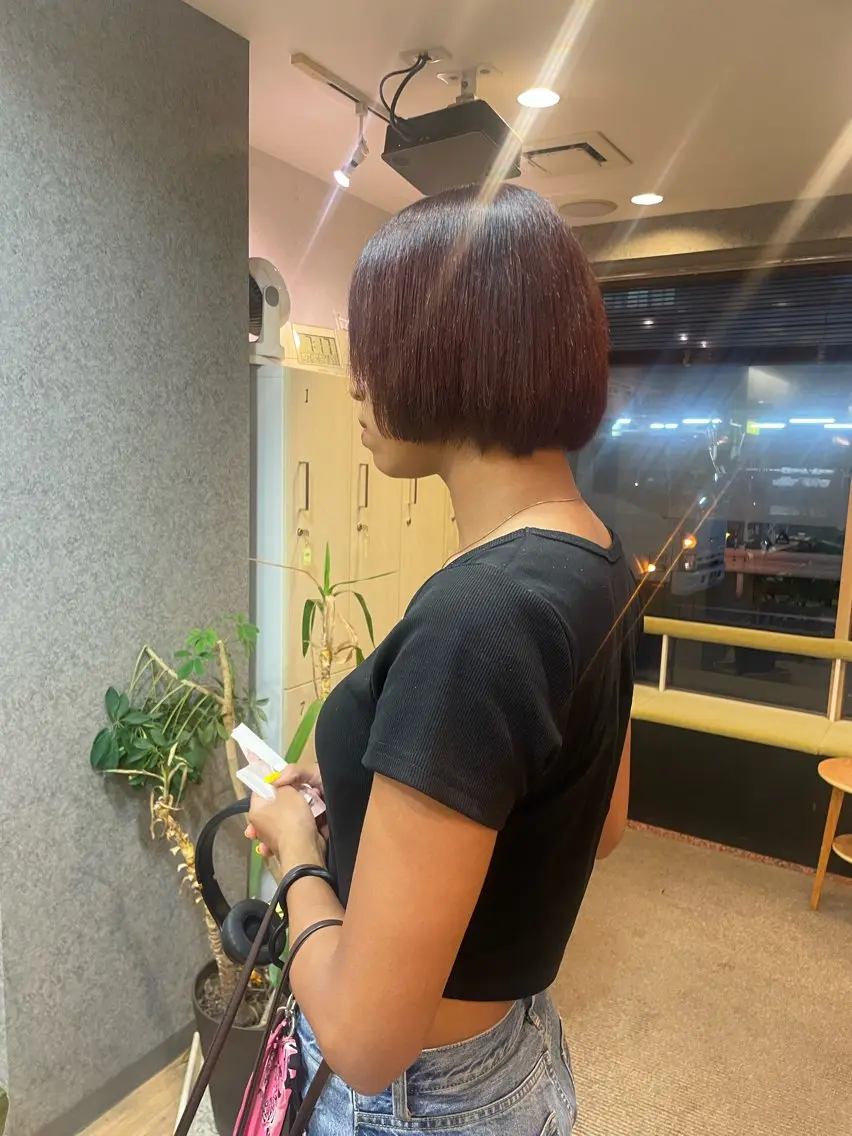 ショート カラー ブラウンカラー レッドカラー レッドブラウン 髪質改善/Bloss om🌷高橋沙衣のヘアスタイル