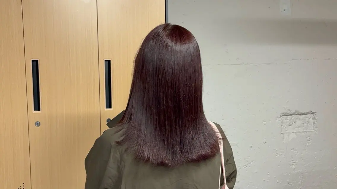 ミディアム ヘアカラー tokute 中野真咲🐺のヘアスタイル