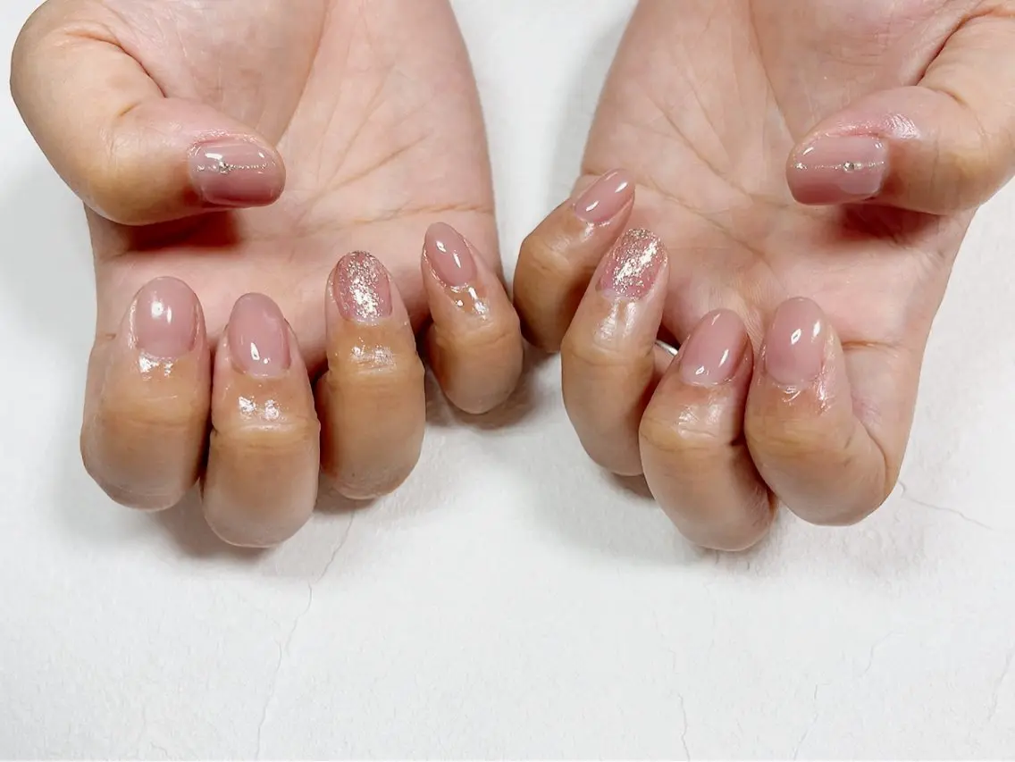 ネイル フットネイル ジェルネイル キラキラネイル メンズネイル パラジェル kiki nail たまプラーザのネイルデザイン