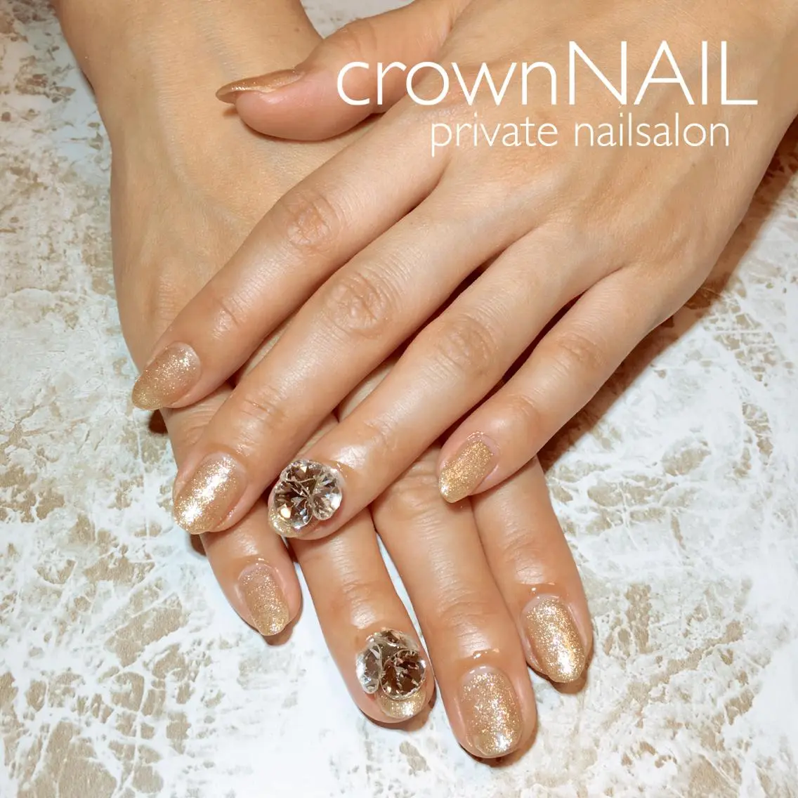 ネイル ジェルネイル ゴールド ゴージャス パラジェル ensowa✱laf NAILのネイルデザイン