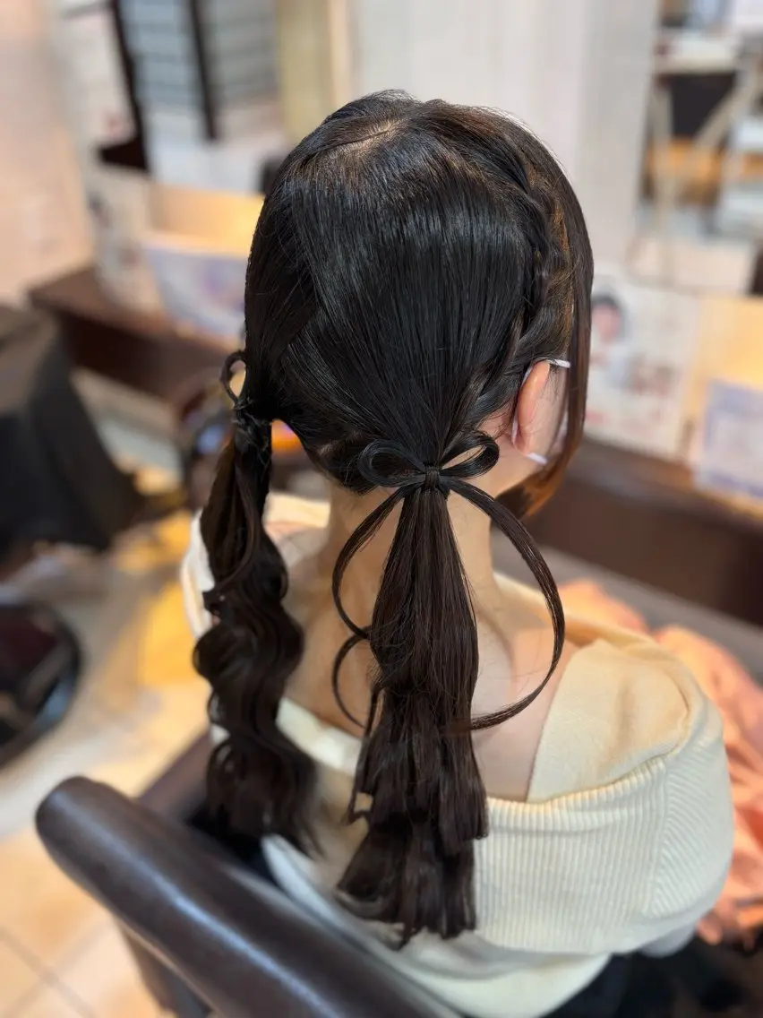 ヘアセット➕前髪カット🌈💄の写真
