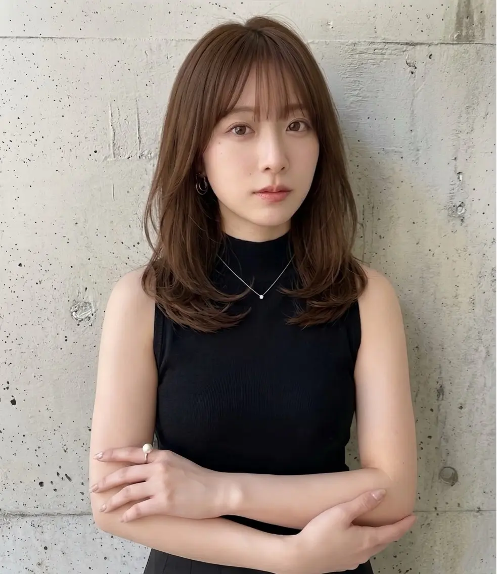 ミディアム 宝塚南口徒歩2分 ルイスのヘアスタイル