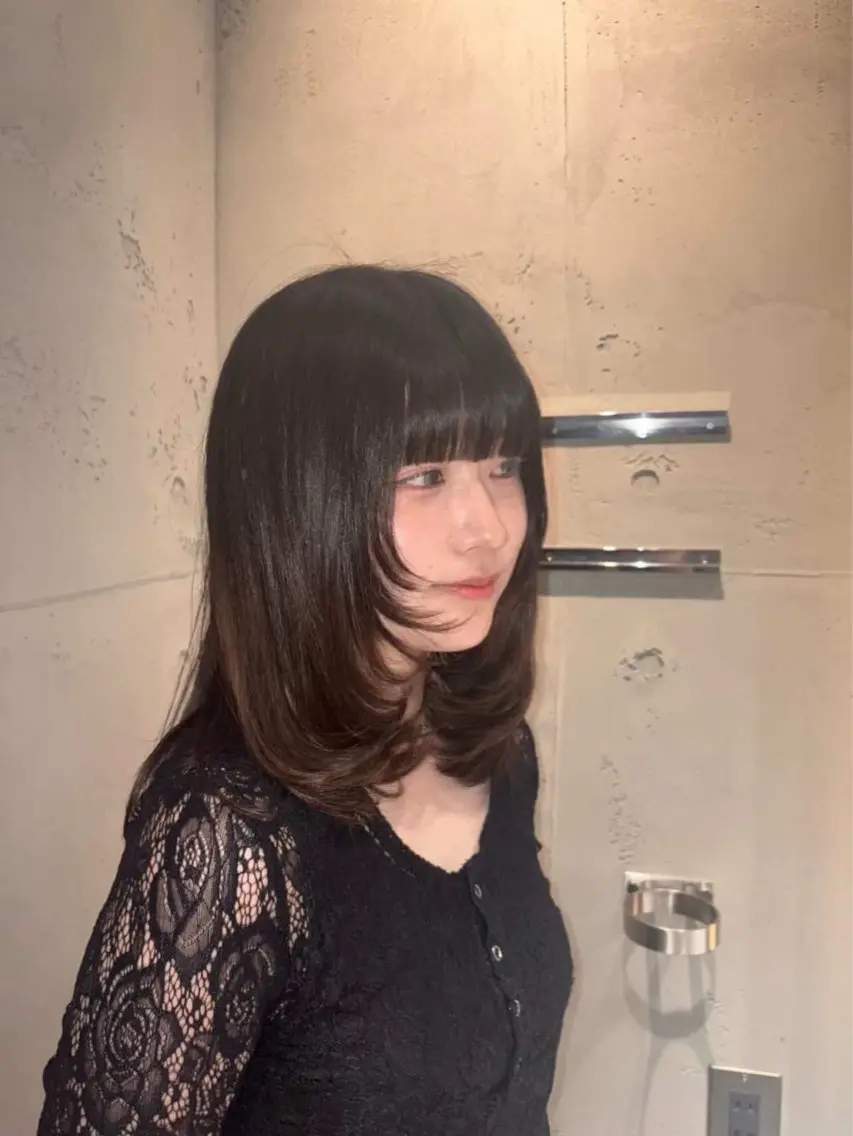 セミロング レイヤーカット 宮木 海斗のヘアスタイル