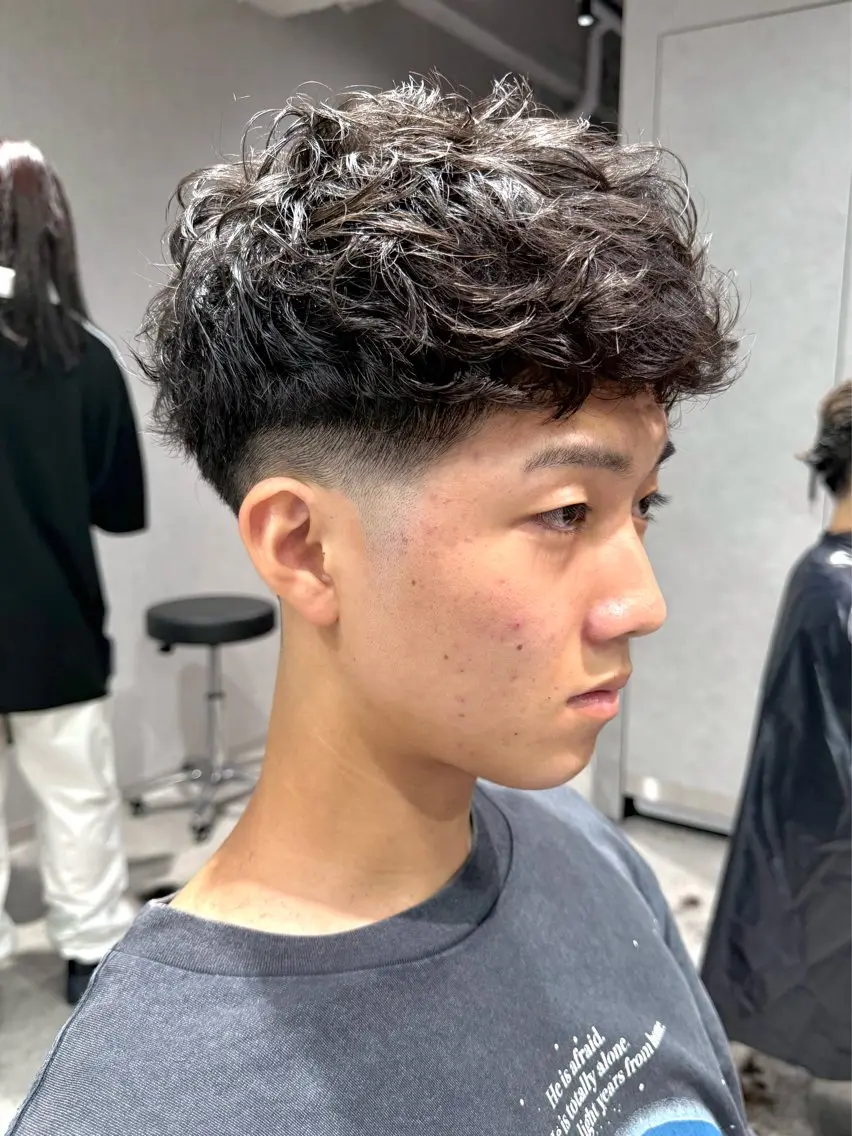 ショート パーマ カット パーマ メンズパーマ職人 パーマ🔥ritaのヘアスタイル