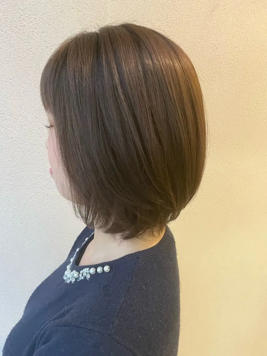 ミディアム ボブレイヤー ボブ レイヤーカット 沢田 瞳のヘアスタイル