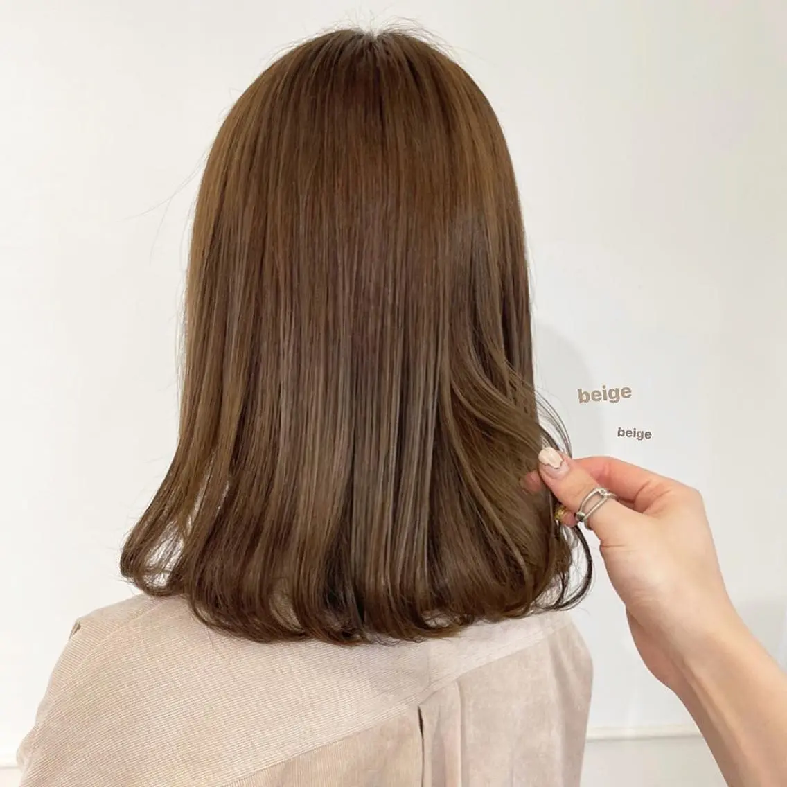 ミディアム カラー ブリーチ ダブルカラー ブリーチなしカラー GOODDAY ヘアサロンのヘアスタイル