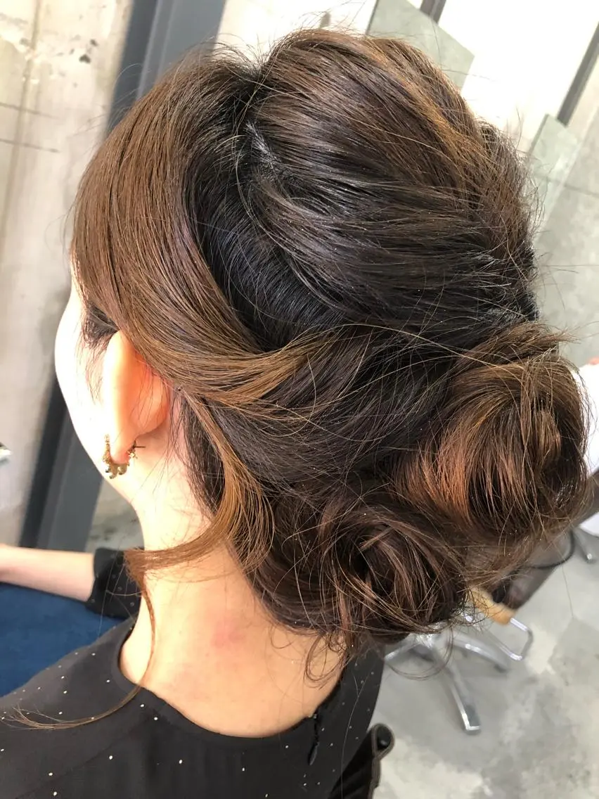 学生様限定 ☆イベントなどの特別は日のヘアアレンジの写真