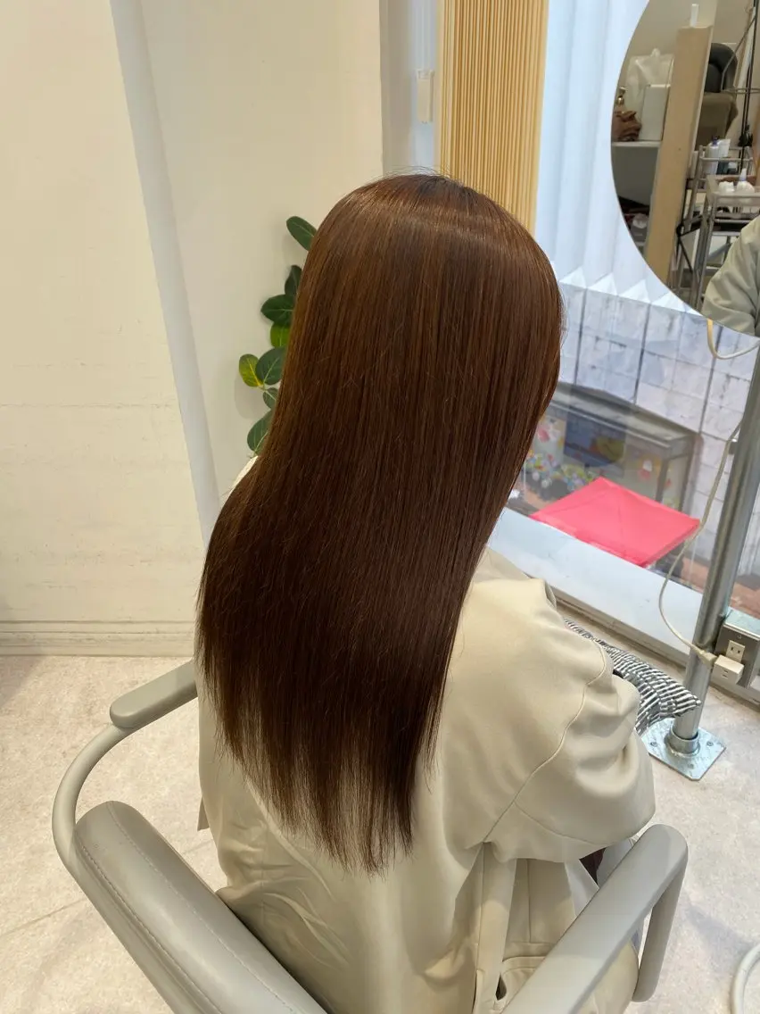 ロング カラー ヘアカラー トリートメント 🍓暖色カラー🍓 fuminaのヘアスタイル