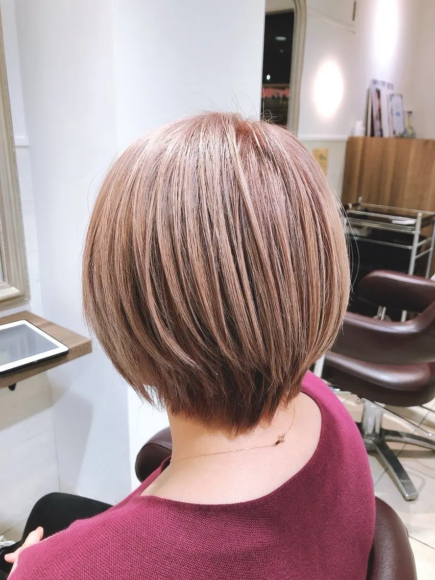 ショート カラー ヘアカラー トリートメント 安井 亮介のヘアスタイル