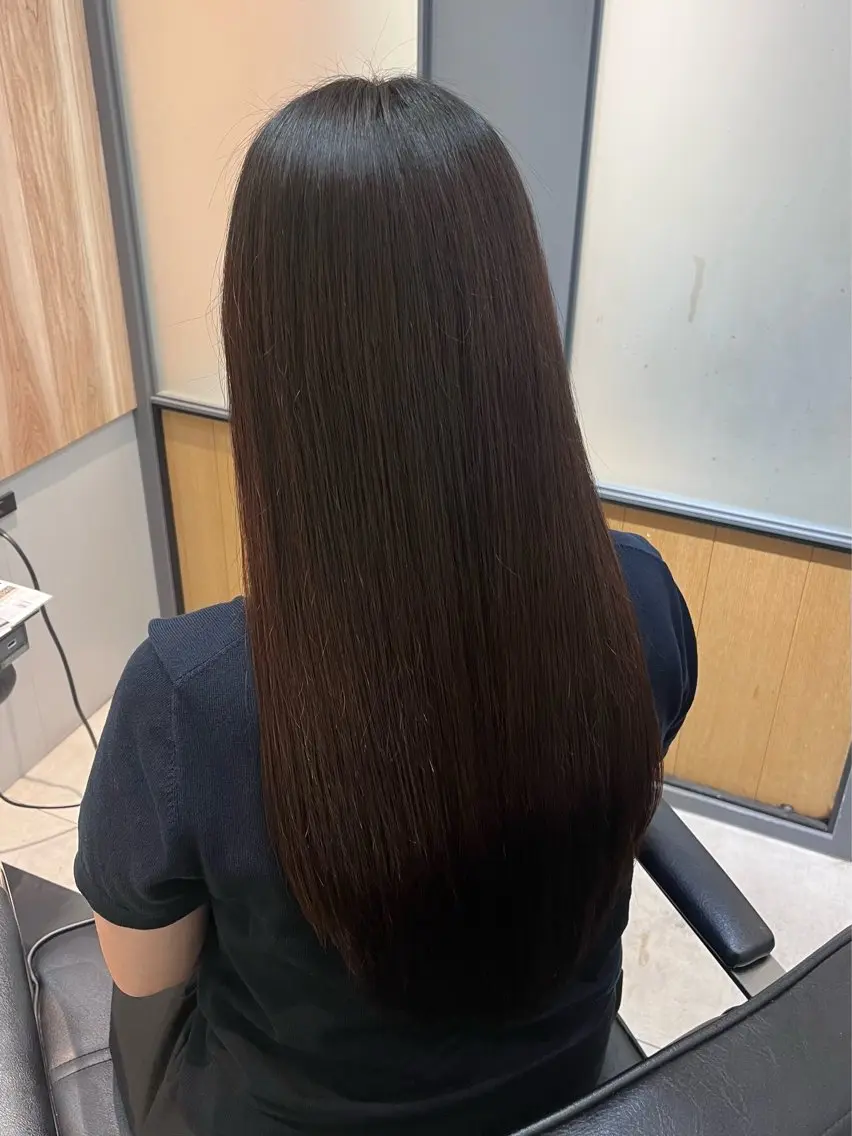 ロング 縮毛矯正 縮毛矯正 ioe 三宮 / 羽海のヘアスタイル