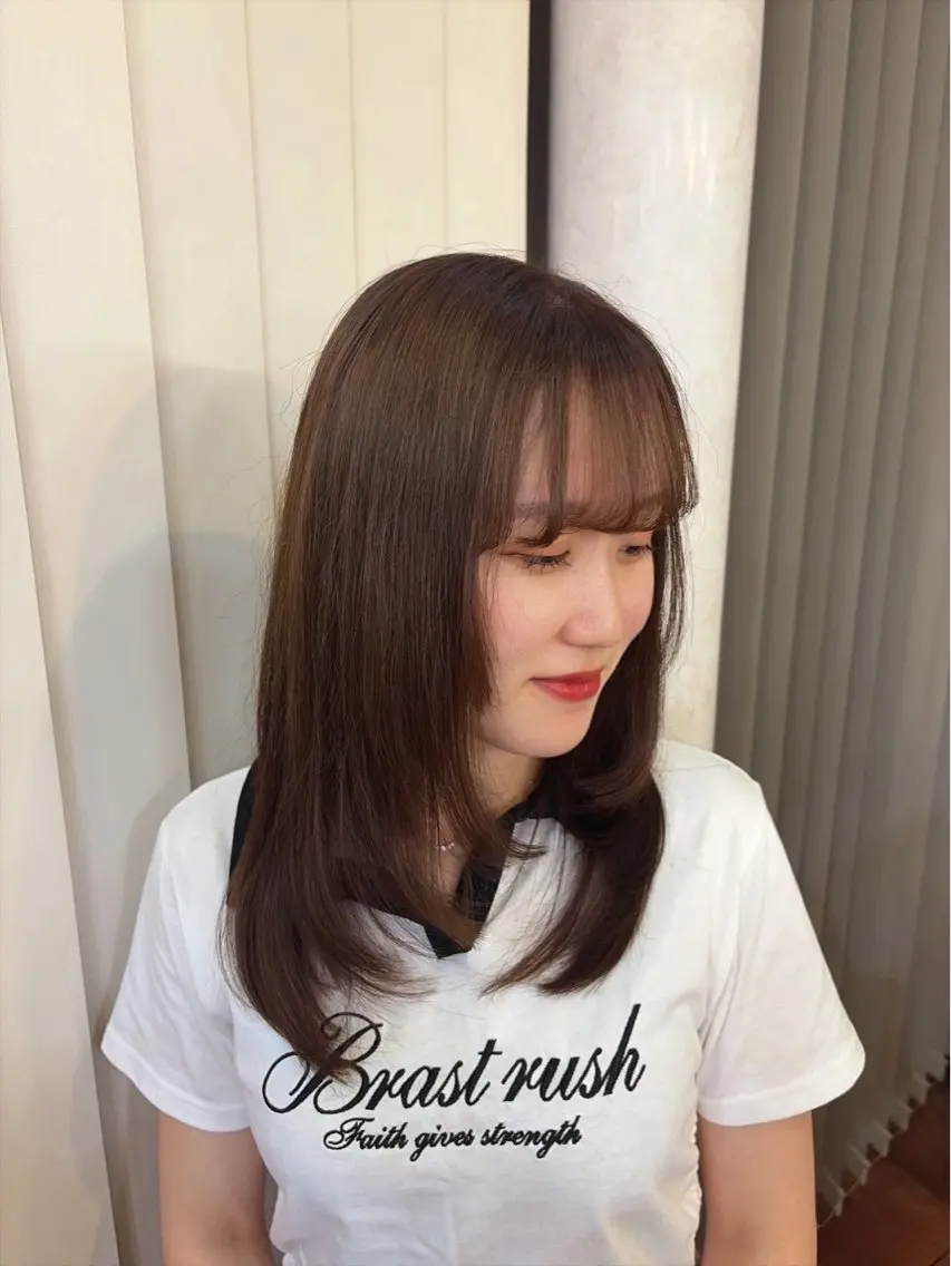 ミディアム カラー SETUP美和 あかりのヘアスタイル