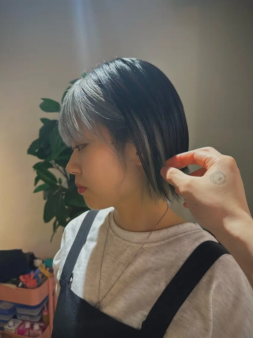 ショート カラー カット ヘアカラー トリートメント KAKERU/ボブ/ ショート/パーマ🌱のヘアスタイル
