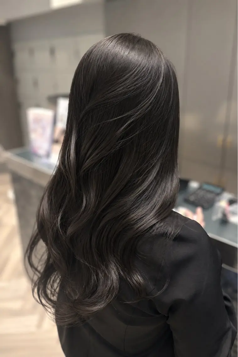 ロング カラー 李 文のヘアスタイル