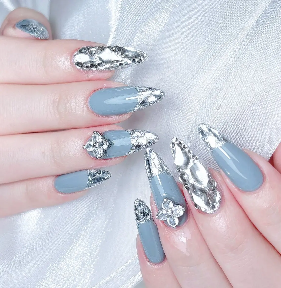 ネイル ハンドネイル M🌷nail 長さだし専門店のネイルデザイン
