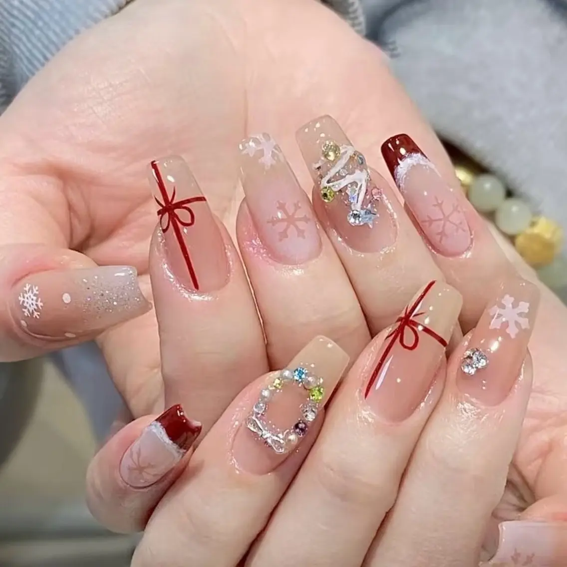 ネイル 冬ネイル クリスマス U.MI Nail Salonのネイルデザイン