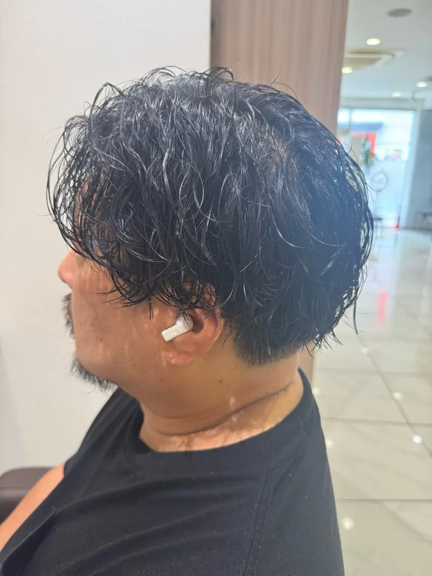 ショート パーマ メンズ カット パーマ メンズパーマ特化/ メッシュ/薫/店長のヘアスタイル