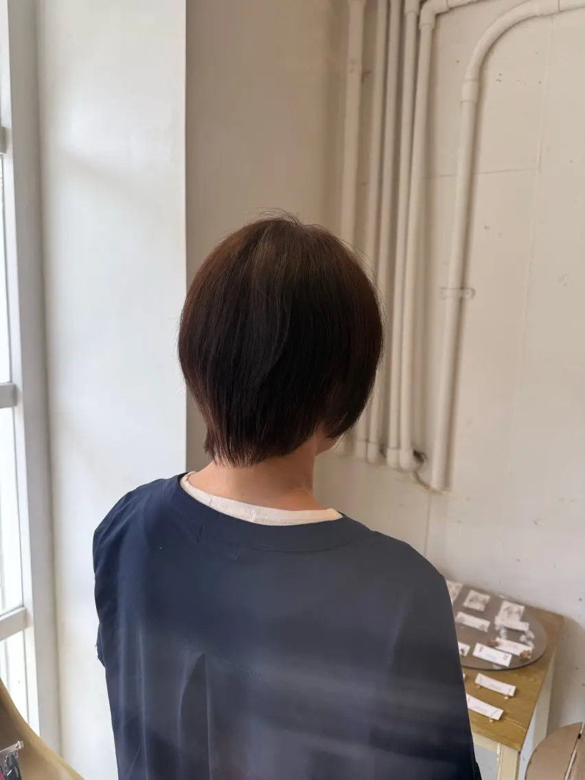 ミディアム カラー ブラウンカラー ヘアカラー いしばし はるかのヘアスタイル