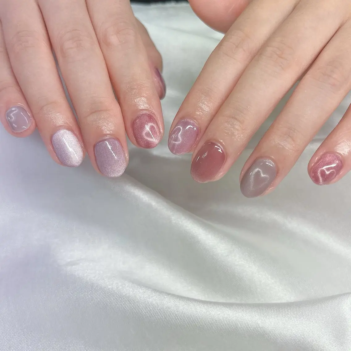 ネイル ハート ハンドネイル takahashi ニュアンス/シンプルのネイルデザイン