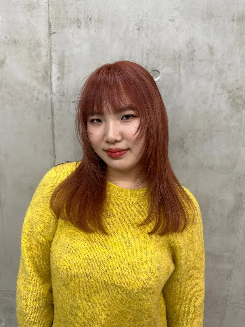 セミロング ヘアカラー SALTWATER AYARIのヘアスタイル