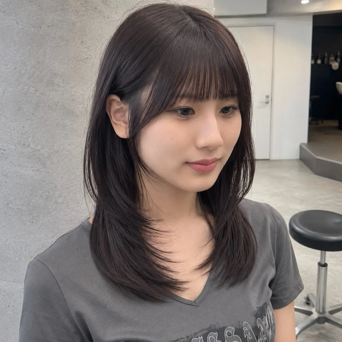 ロング カラー カット ヘアカラー トリートメント 新宿/顔周りカット/ レイヤー/がっきーのヘアスタイル