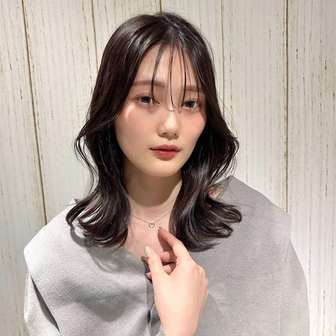 ミディアム カラー ヘアアレンジ ブリーチなしカラー /新百合ヶ丘/安形翔のヘアスタイル