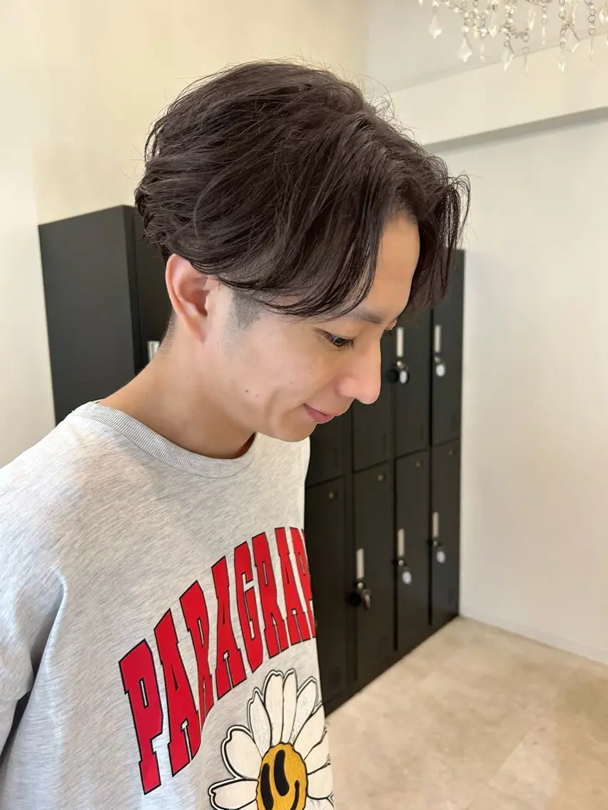 メンズ NAHO 🩵 透明感カラー🫧のヘアスタイル