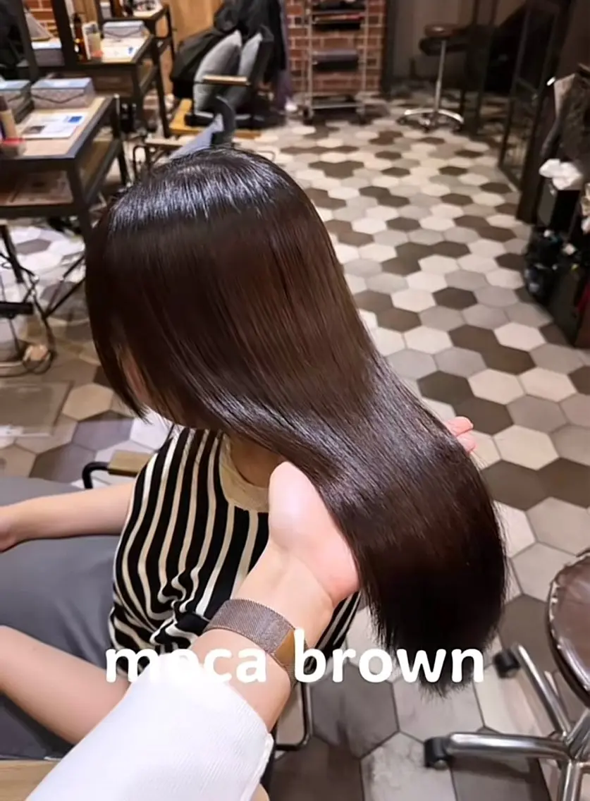ロング カット 縮毛矯正 トリートメント 石原 悠貴のヘアスタイル