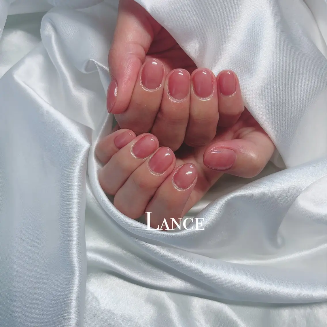 ネイル オーロラネイル フットネイル フレンチネイル キラキラネイル 韓国ネイル Lance nailのネイルデザイン