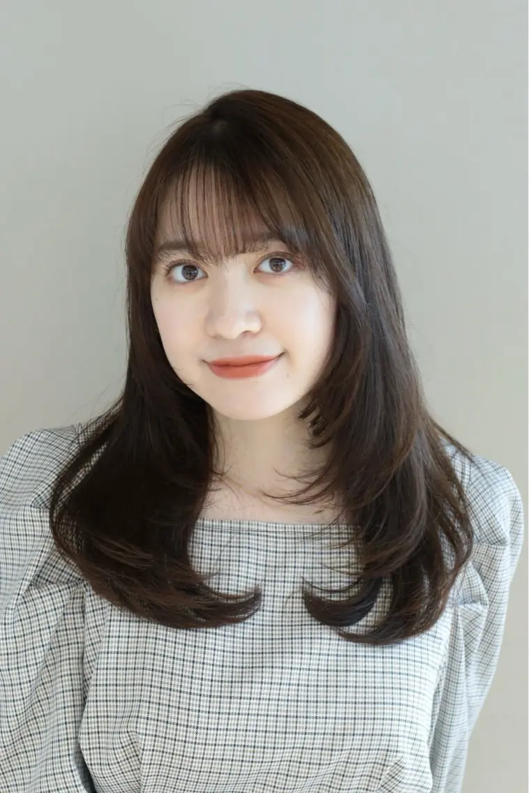 セミロング カラー レイヤーカット カット ヘアカラー トリートメント 髙木美緒🌿 レイヤー/アレンジのヘアスタイル