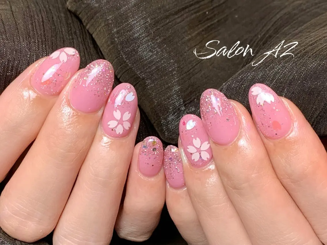 ネイル アートネイル フットネイル フレンチネイル マグネットネイル 持ち込み ハンドネイル salon AZのネイルデザイン