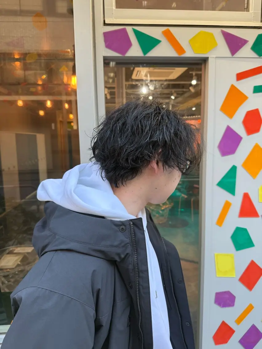 ショート パーマ メンズ トリートメント カット パーマ トリートメント Riganuts王子 Hayato✂︎のヘアスタイル