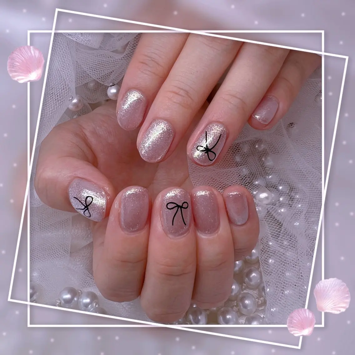 ネイル チークネイル フレンチネイル グラデーション マグネットネイル マグネットフレンチ Chill Nailsalonのネイルデザイン