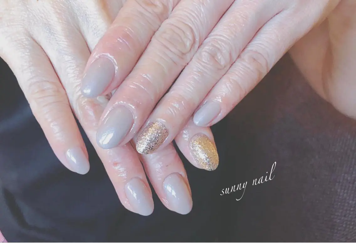 ネイル ラメ(グリッター) ワンカラーネイル sunny nailのネイルデザイン