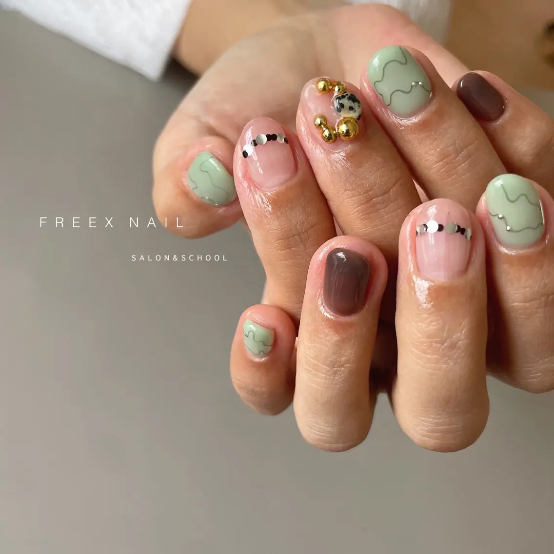 ネイル ハンドネイル ハンドケア freex nail /ニュアンス/個性派のネイルデザイン