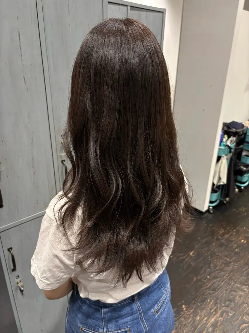 ロング カラー オリーブカラー カット ヘアカラー こと/都島 /ARCOIRISのヘアスタイル