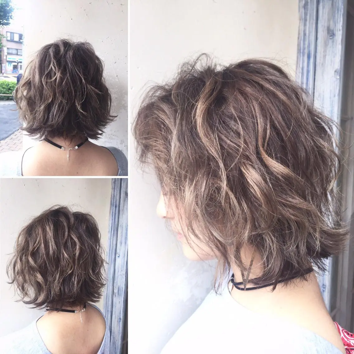 ミディアム a r i s aのヘアスタイル