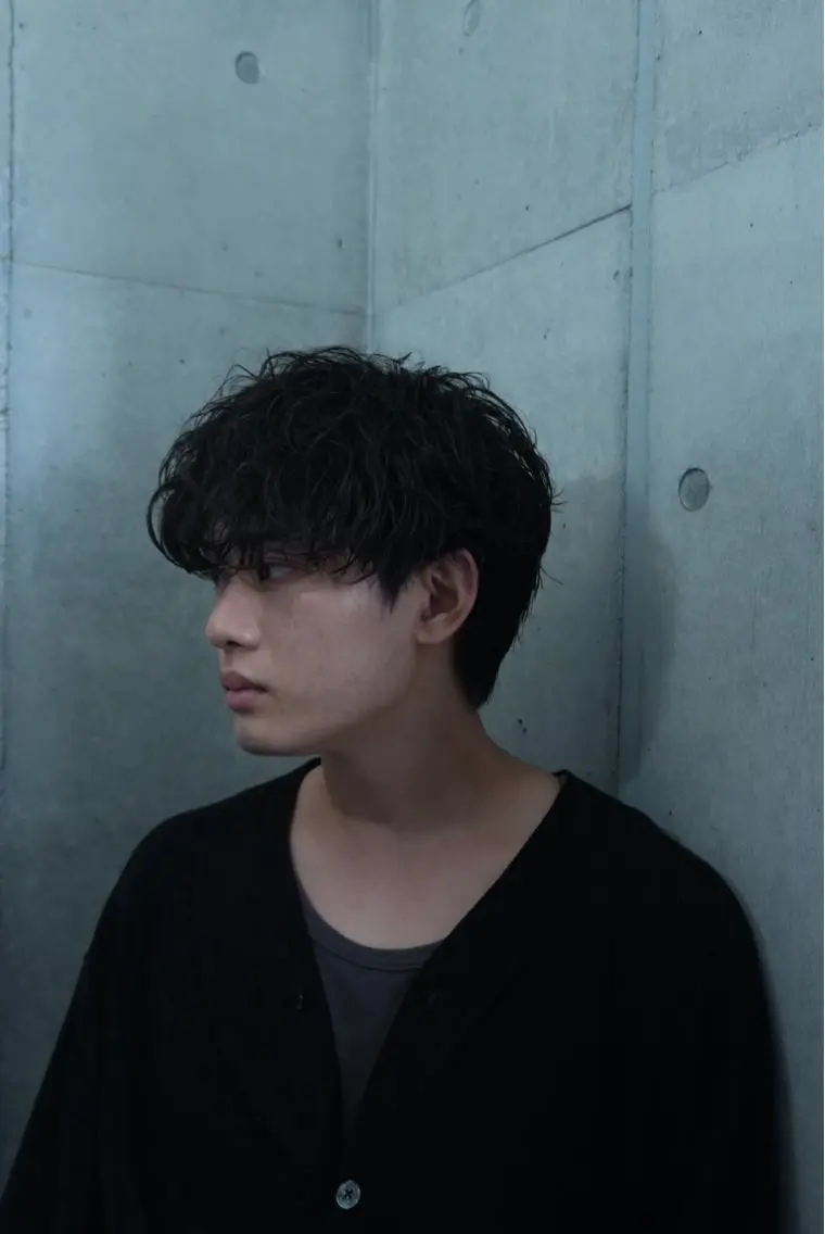 パーマ メンズ カット パーマ 原宿パーマ・カラー 小原隼人のヘアスタイル