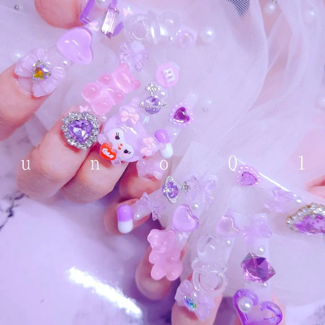 ネイル ハンドネイル 梅田🦄中崎町🩵 u n o 0 1のネイルデザイン