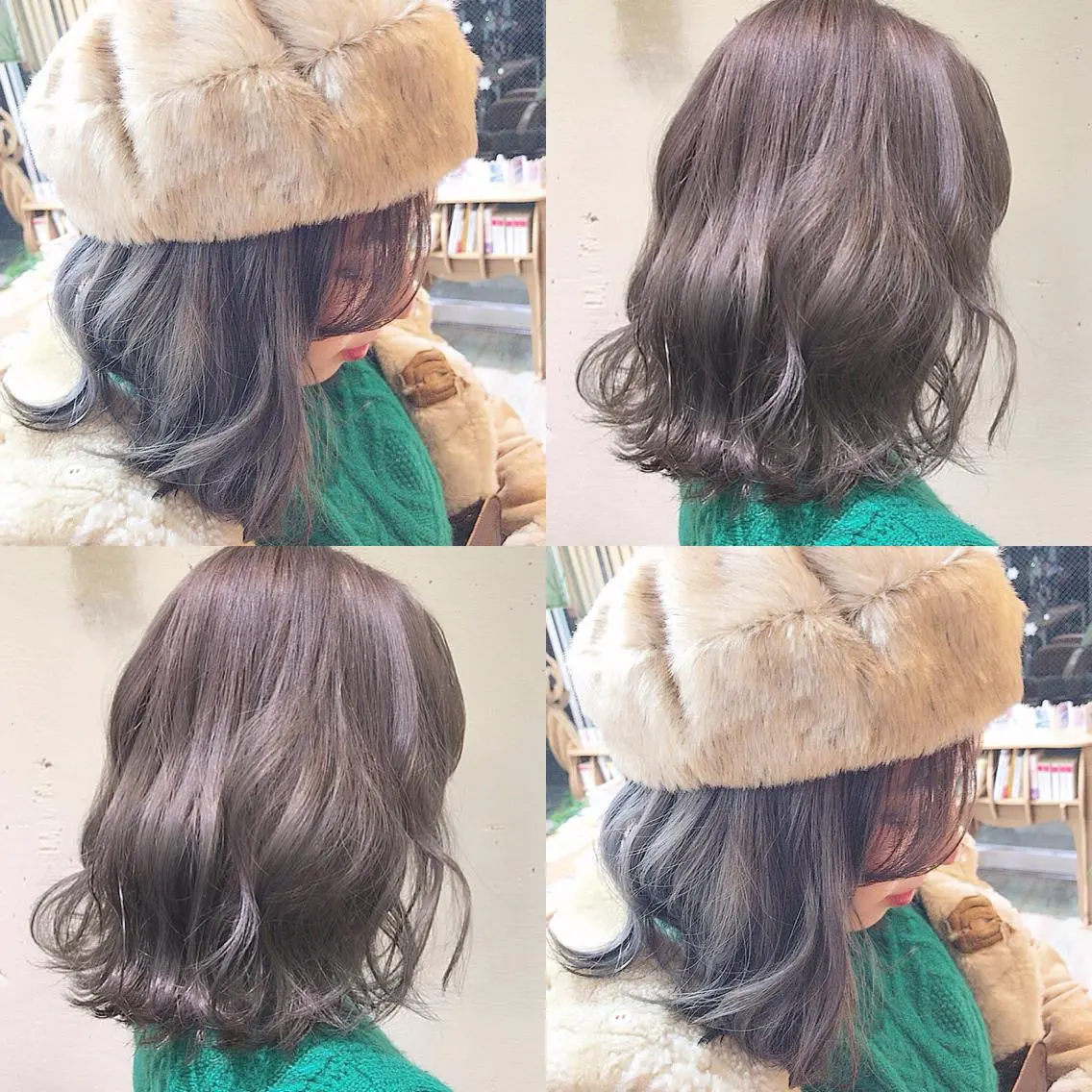 ミディアム カラー パープルカラー * 透明感カラー c h i h o *のヘアスタイル