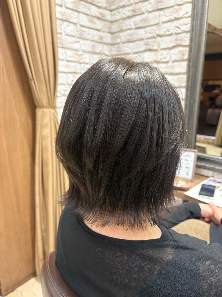 ショート カット ヘアカラー トリートメント 暗髪／透明感カラー ／⭐️hyuga⭐️のヘアスタイル