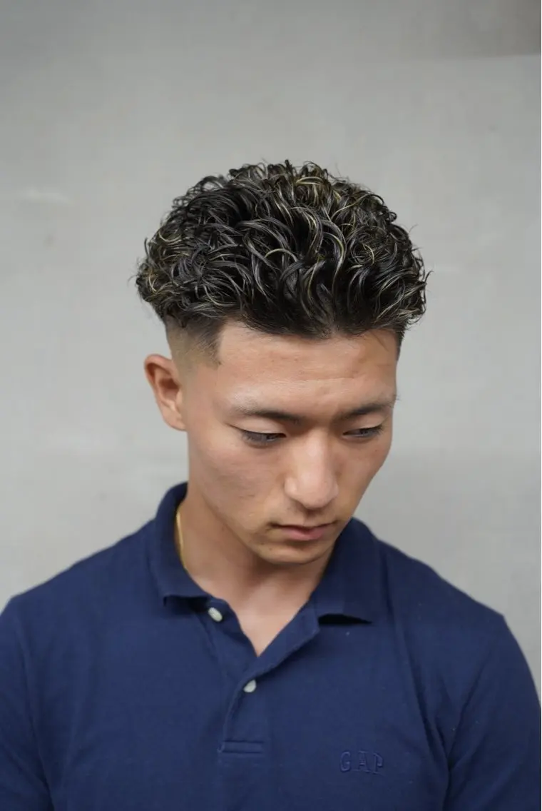 パーマ メンズ メンズパーマ 関 晃哉のヘアスタイル