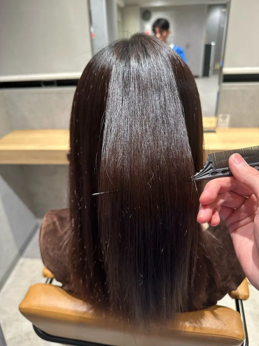 ロング パーマ 縮毛矯正 髙栁 公暉🇰🇷💫のヘアスタイル
