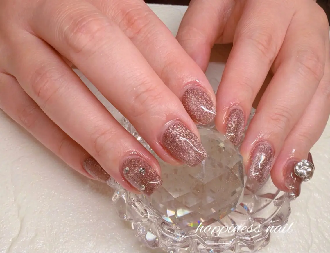 ネイル ブラウン happiness nailのネイルデザイン