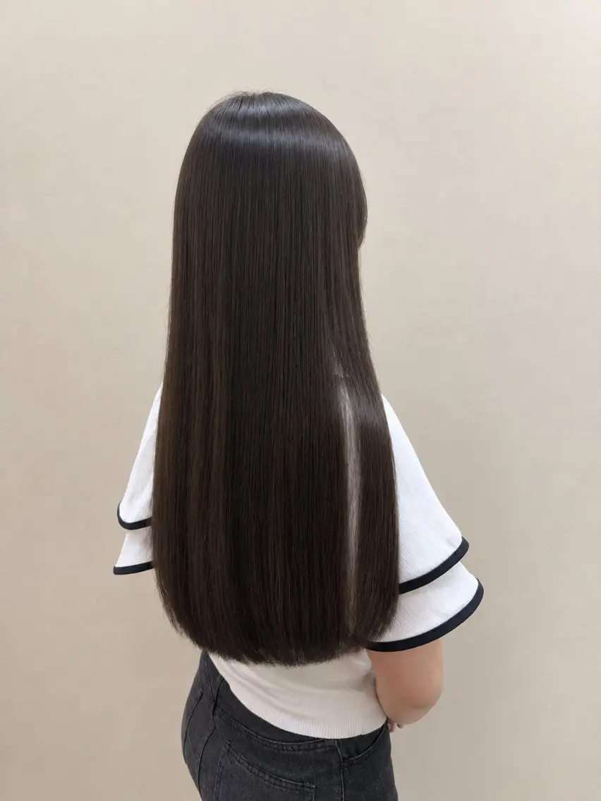 ロング 縮毛矯正 カット 縮毛矯正 トリートメント 西山 琴音のヘアスタイル