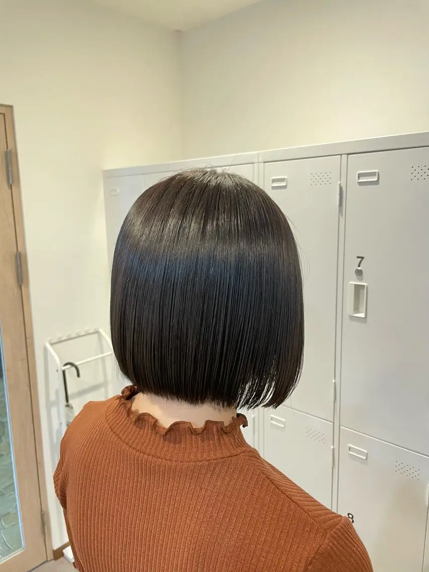 ショート カラー ボブ カット トリートメント 髪質改善🌱透明感 カラー/MINAMIのヘアスタイル