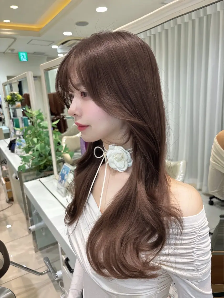 ロング カット ヘアカラー トリートメント ♡大人カワイイ hair♡徳井はやとのヘアスタイル