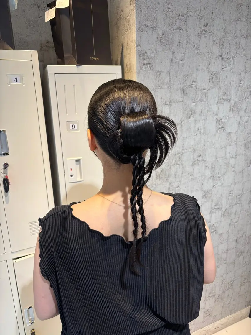 ロング ヘアアレンジ ヘアセット 透明感ダブルカラー/ レイヤー💕miyuのヘアスタイル