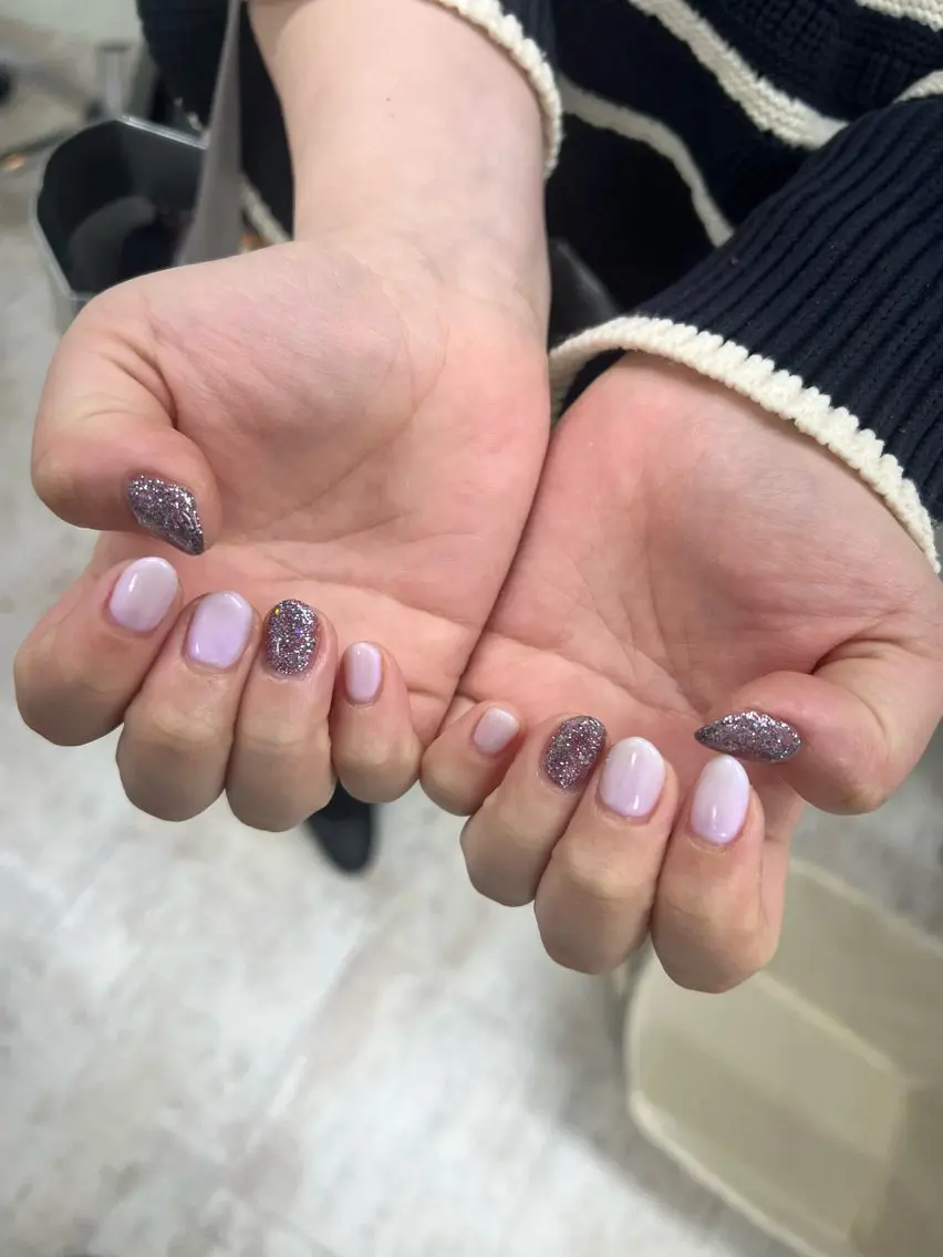 ネイル ワンカラーネイル 吉田 里菜のネイルデザイン