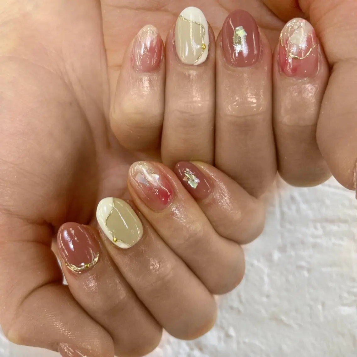 ネイル ミラーネイル ニュアンスネイル NAIL MOONのネイルデザイン